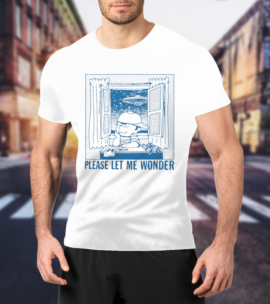 EarthBound Mother 2 Ness Please Let Me Wonder UFO Window Scene T-Shirt