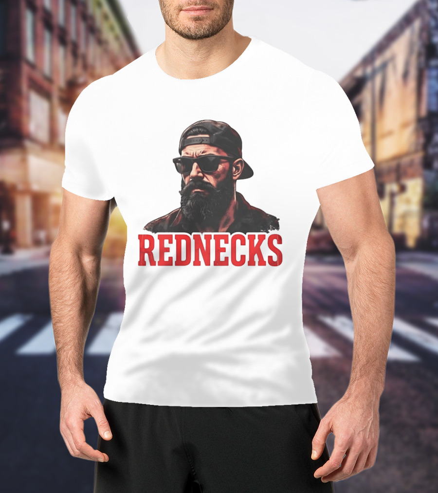Rednecks Bearded Man Sunglasses Country Life T-Shirt