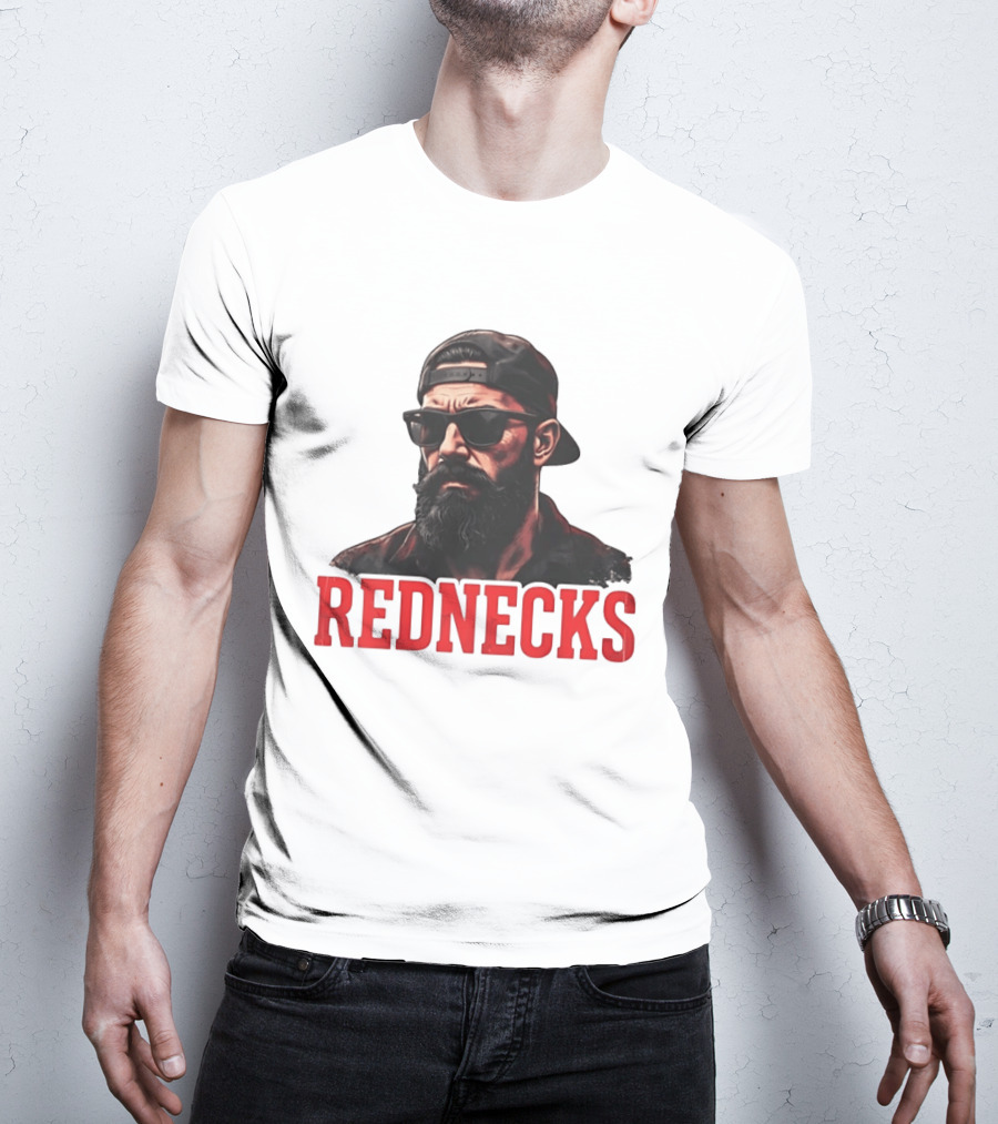 Rednecks Bearded Man Sunglasses Country Life T-Shirt