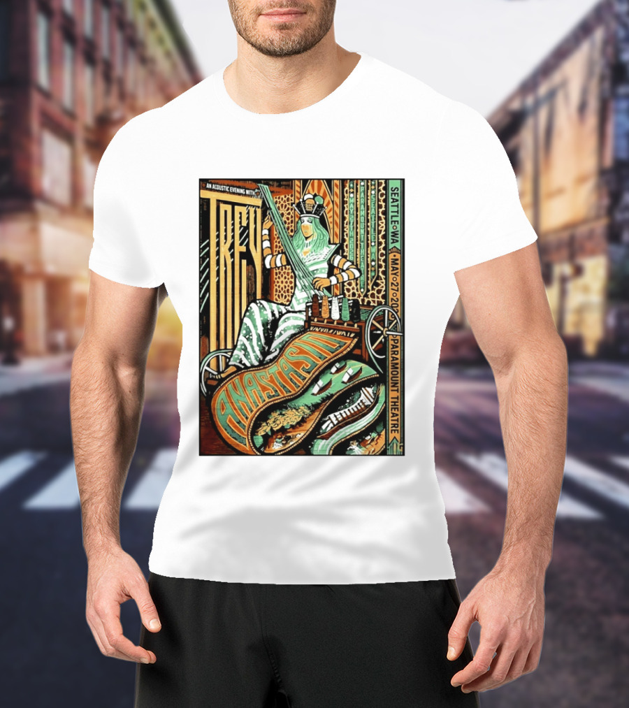 Trey Anastasio Acoustic Evening Seattle WA May 27 2026 Paramount Theatre T-Shirt