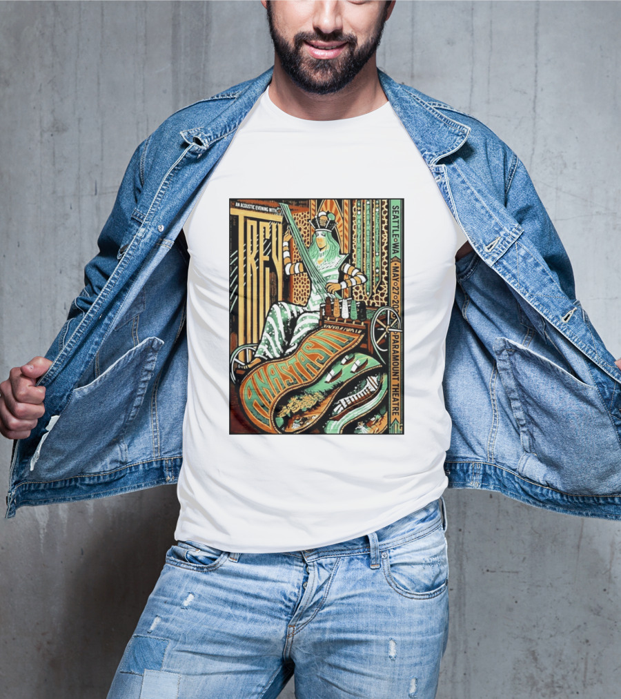Trey Anastasio Acoustic Evening Seattle WA May 27 2026 Paramount Theatre T-Shirt
