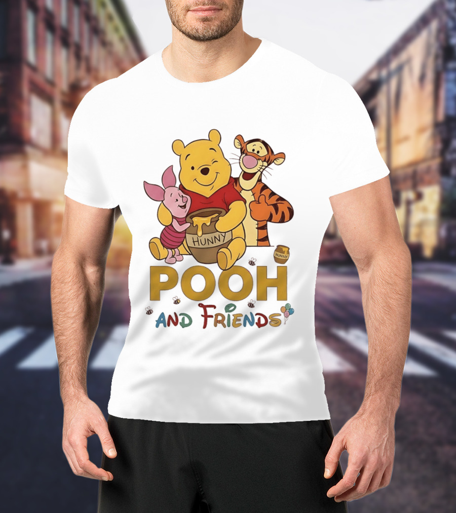 Pooh And Friends Hunny Pot Tigger Piglet T-Shirt