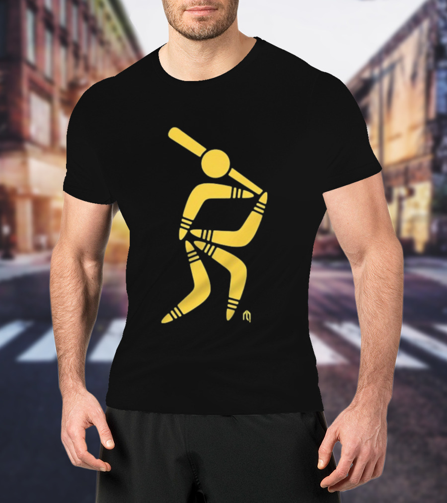 Aussie Baseball Players Boomerang T-Shirt