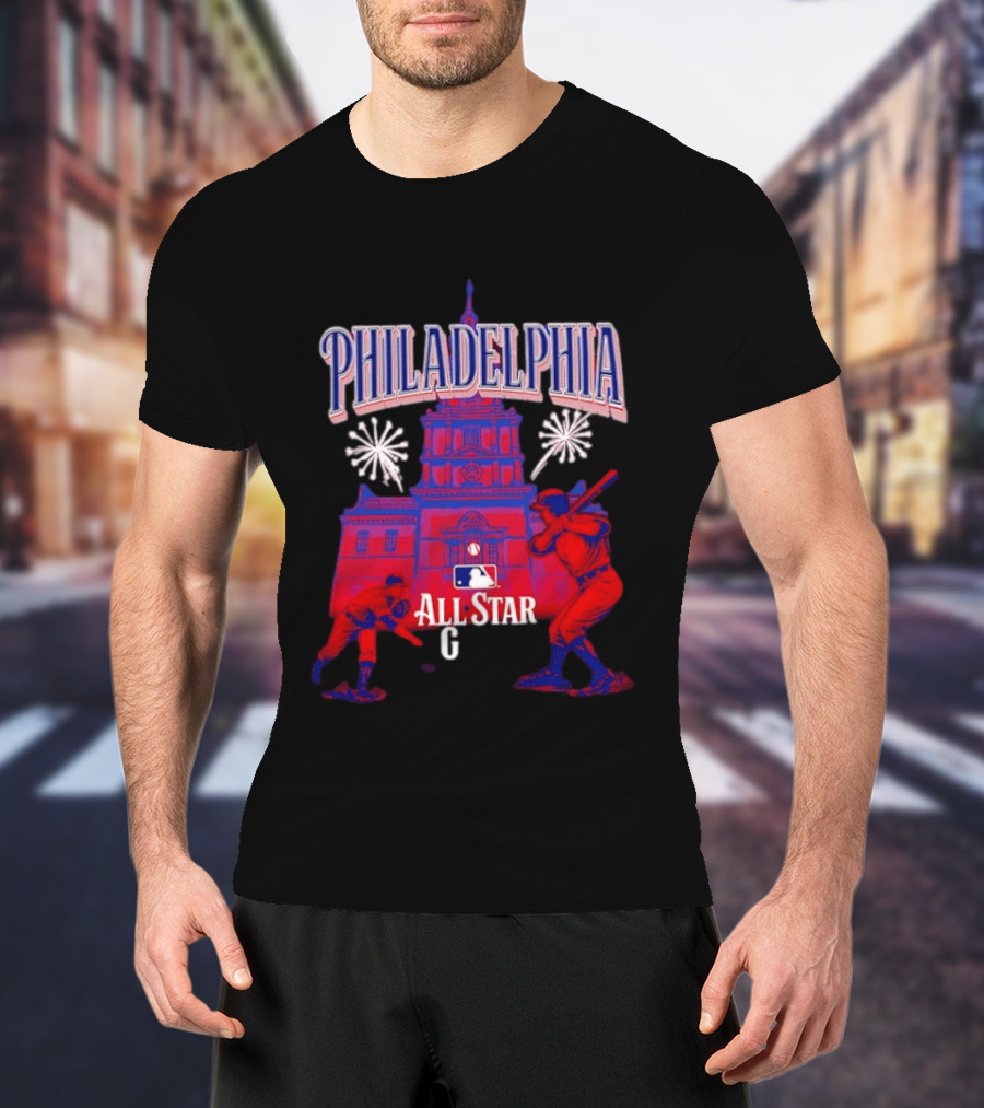 Philadelphia MLB All Star Game 2026 Independence Hall Baseball T-Shirt