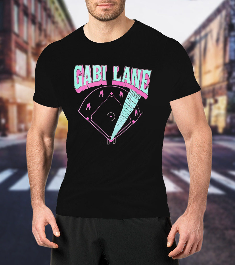 Gabi Lane Baseball Field Diamond Players T-Shirt