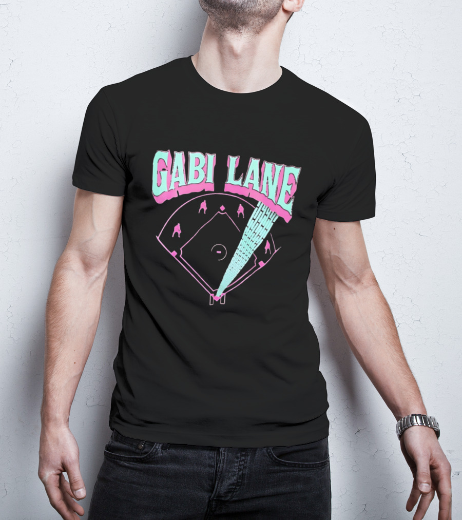 Gabi Lane Baseball Field Diamond Players T-Shirt