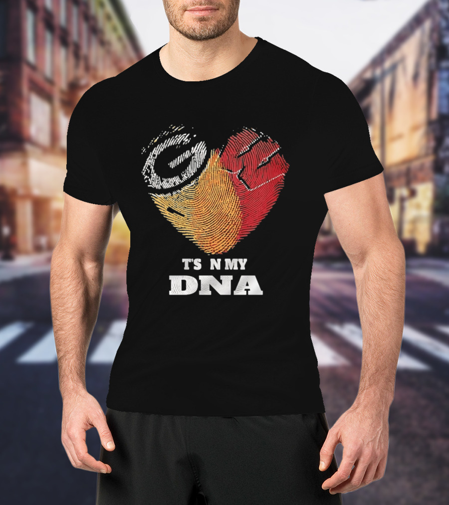 Green Bay Packers Wisconsin Badgers Heart It's In My DNA T-Shirt
