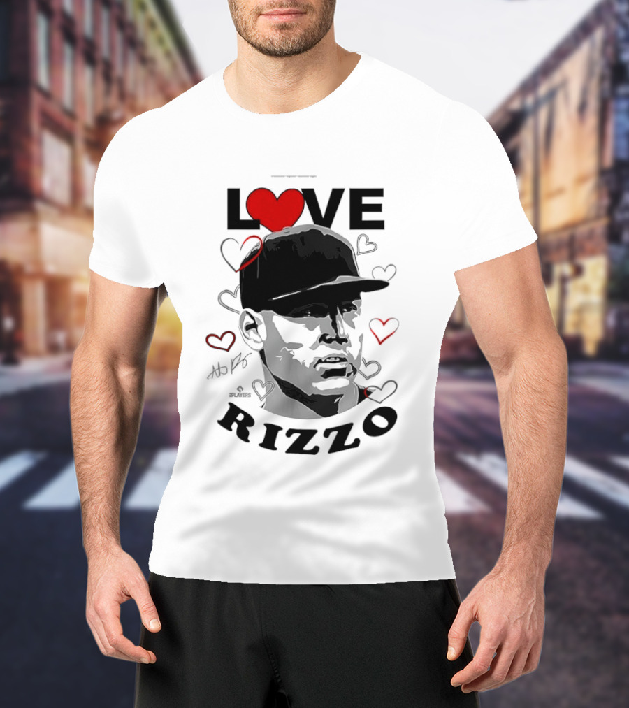 Love Heart Anthony Rizzo New York Yankees Baseball T-Shirt