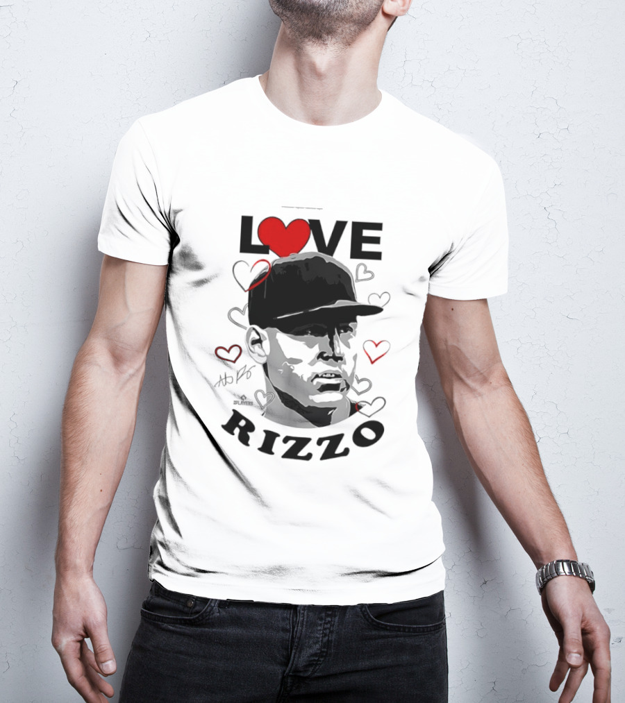 Love Heart Anthony Rizzo New York Yankees Baseball T-Shirt