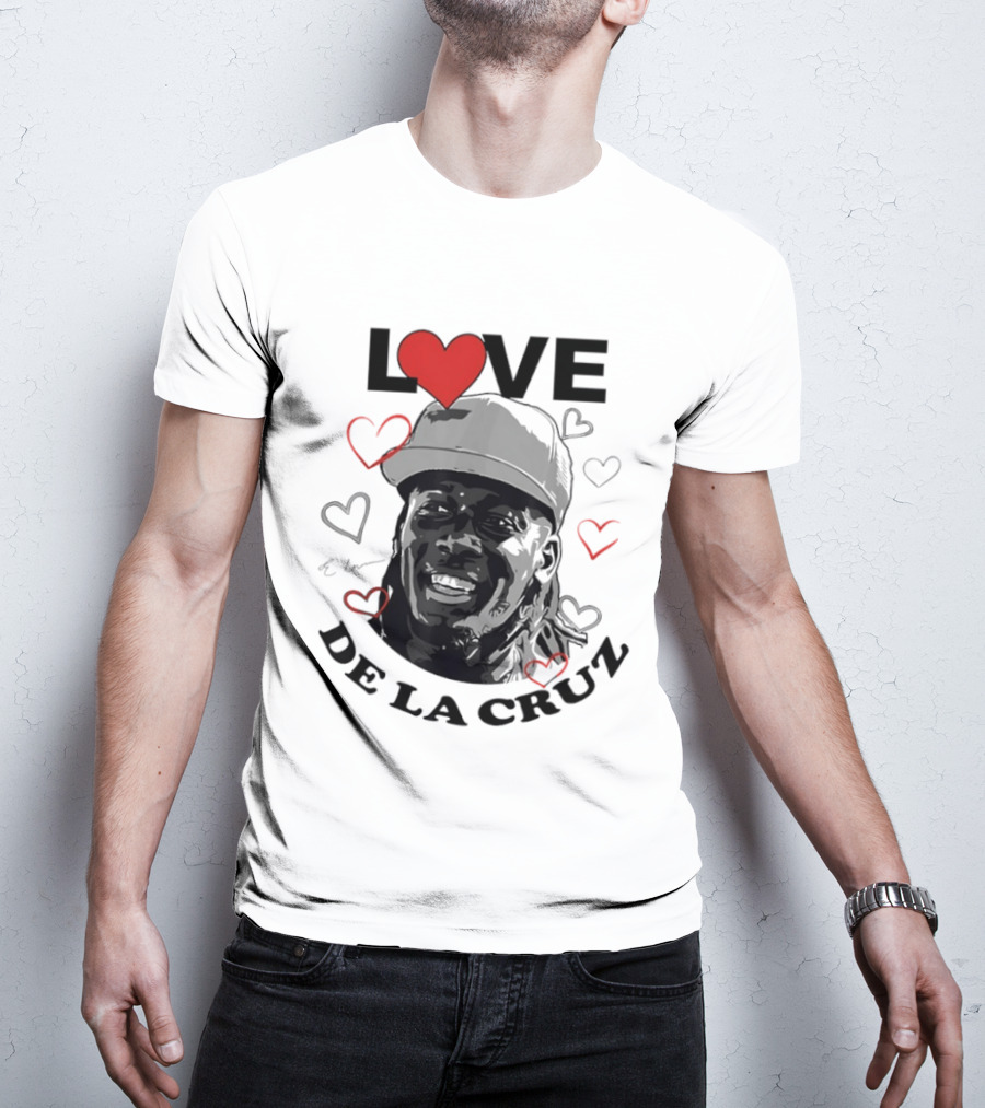Love Heart Design Elly De La Cruz Cincinnati Reds Baseball T-Shirt