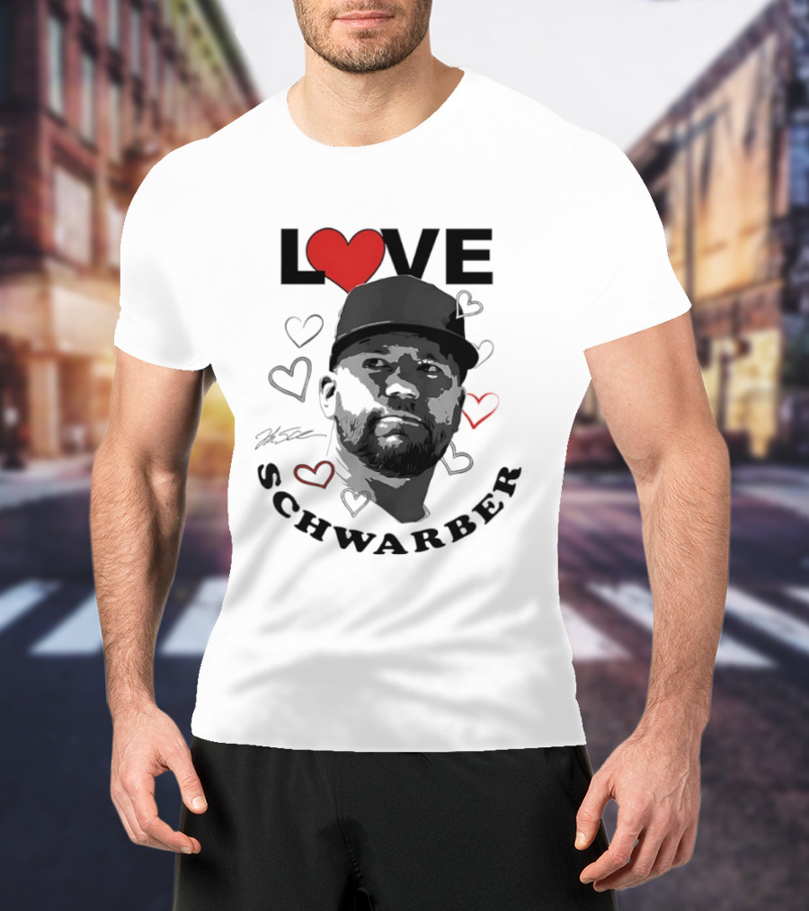 Love Kyle Schwarber Philadelphia Baseball Heart T-Shirt