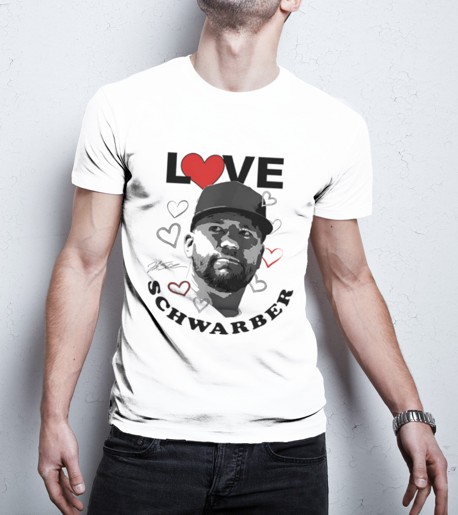 Love Kyle Schwarber Philadelphia Baseball Heart T-Shirt
