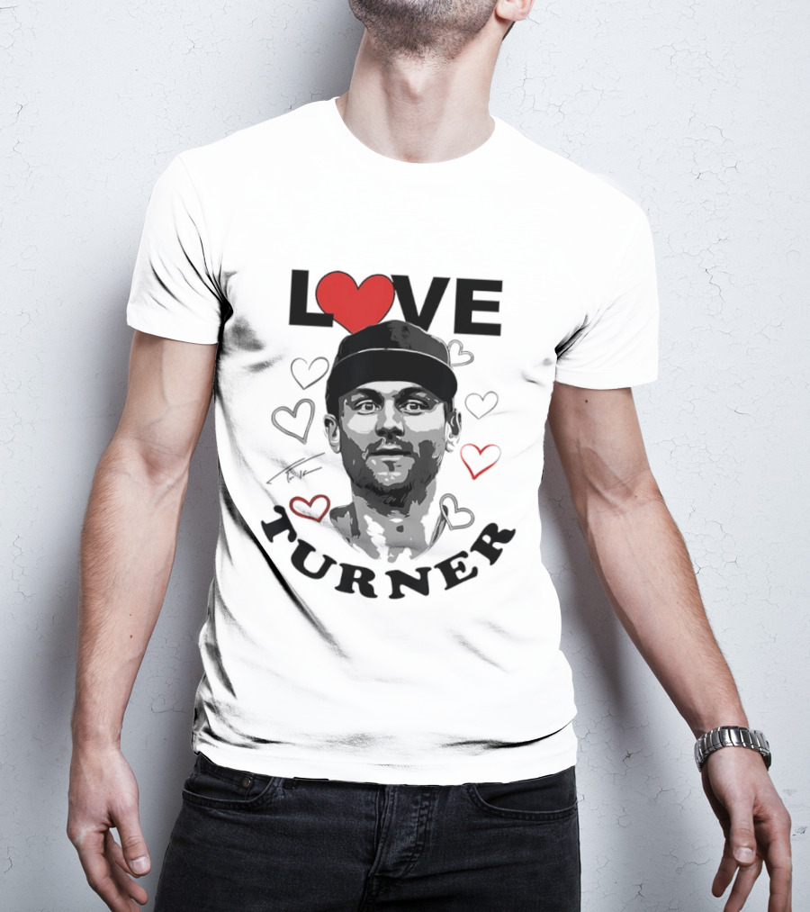LOVE Trea Turner Philadelphia Phillies Baseball Heart T-Shirt