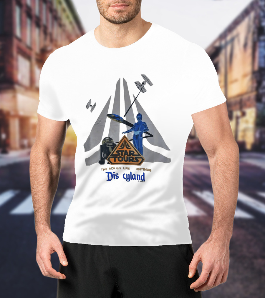 Star Tours The Adventures Continue Disneyland C 3PO R2 D2 T-Shirt