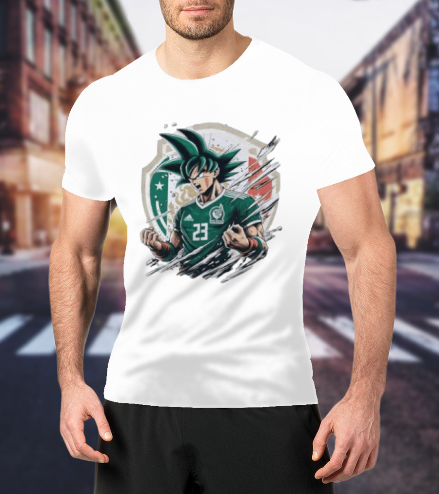 Mexico Football Vegeta Dragon Ball Anime Fusion T-Shirt