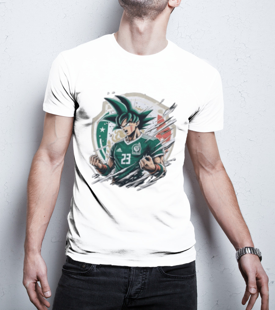 Mexico Football Vegeta Dragon Ball Anime Fusion T-Shirt