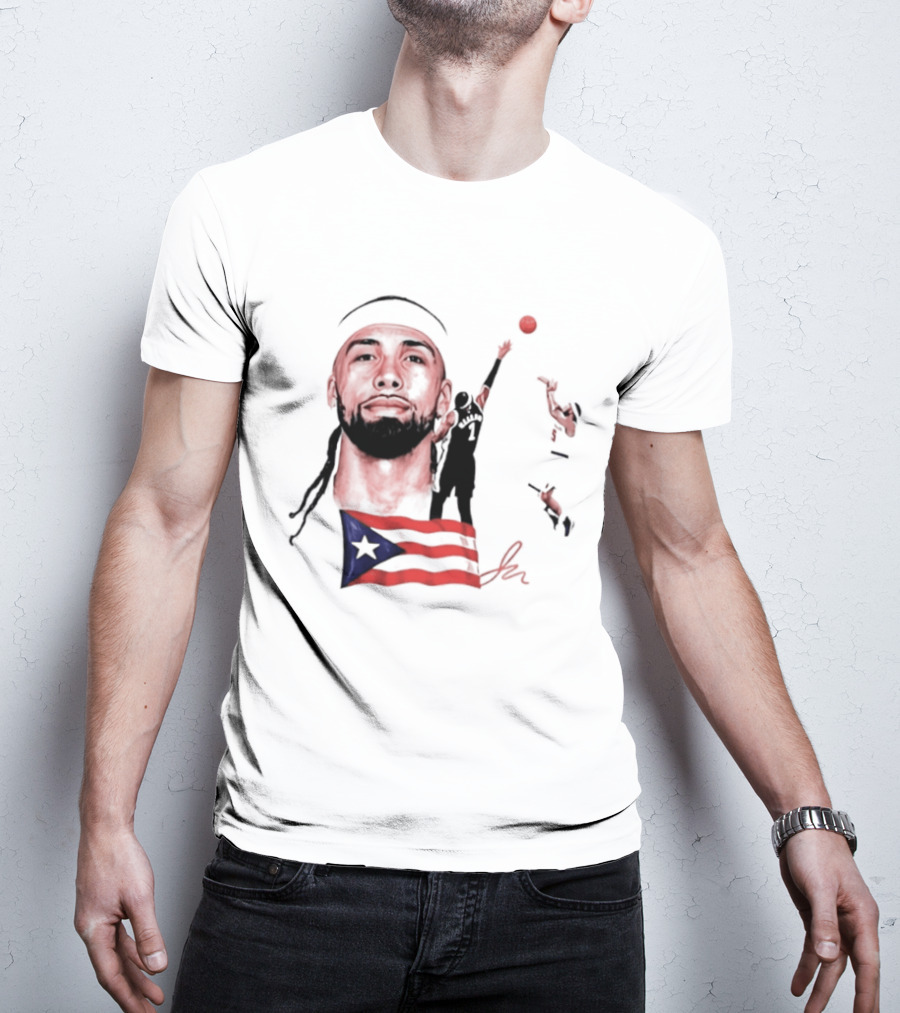 Jose Alvarado Puerto Rican Flag New York Knicks Basketball T-Shirt