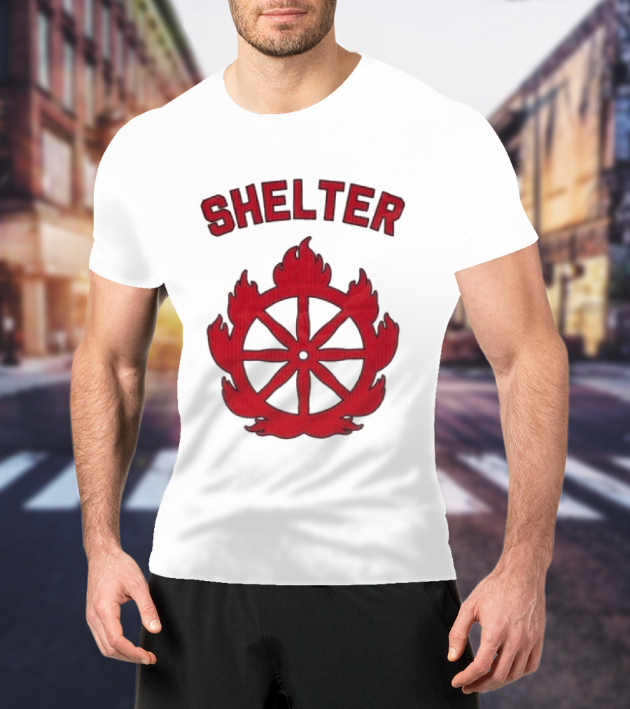 Shelter Mantra 95 Flaming Wheel T-Shirt