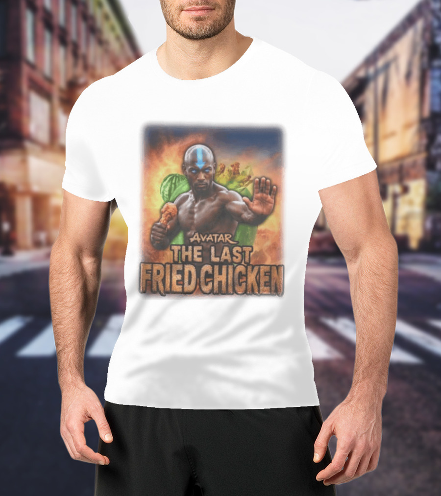 Avatar The Last Fried Chicken Parody Humor Martial Arts Mashup T-Shirt
