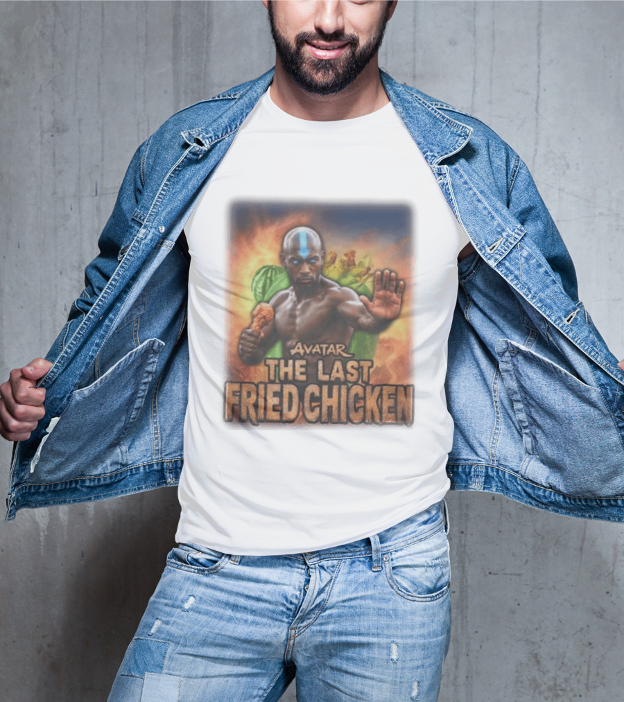 Avatar The Last Fried Chicken Parody Humor Martial Arts Mashup T-Shirt