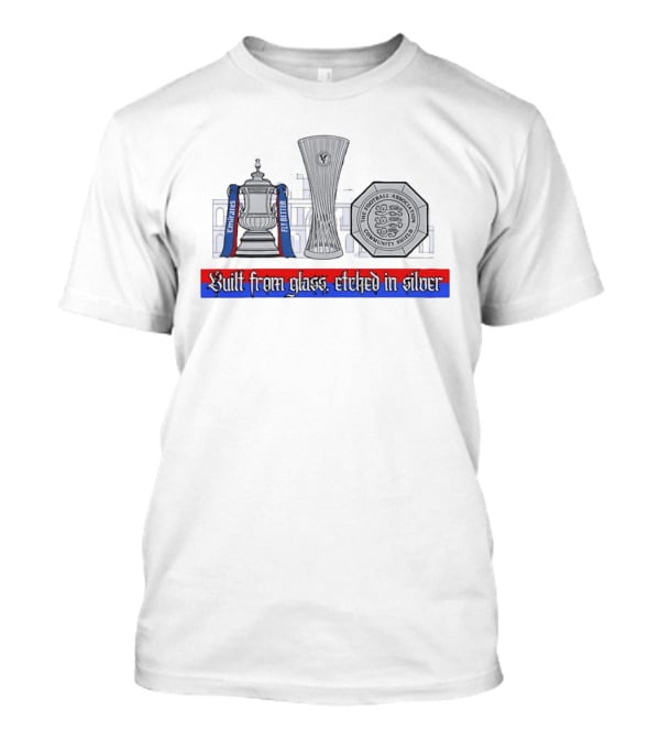 Crystal Palace Emirates FA Cup Community Shield Built From Glass Etched In Silver T-Shirt