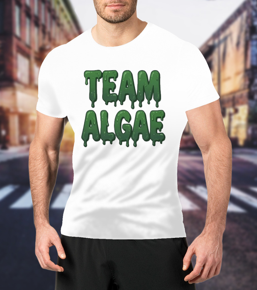 Team Algae Slimy Green Drip Humor T-Shirt