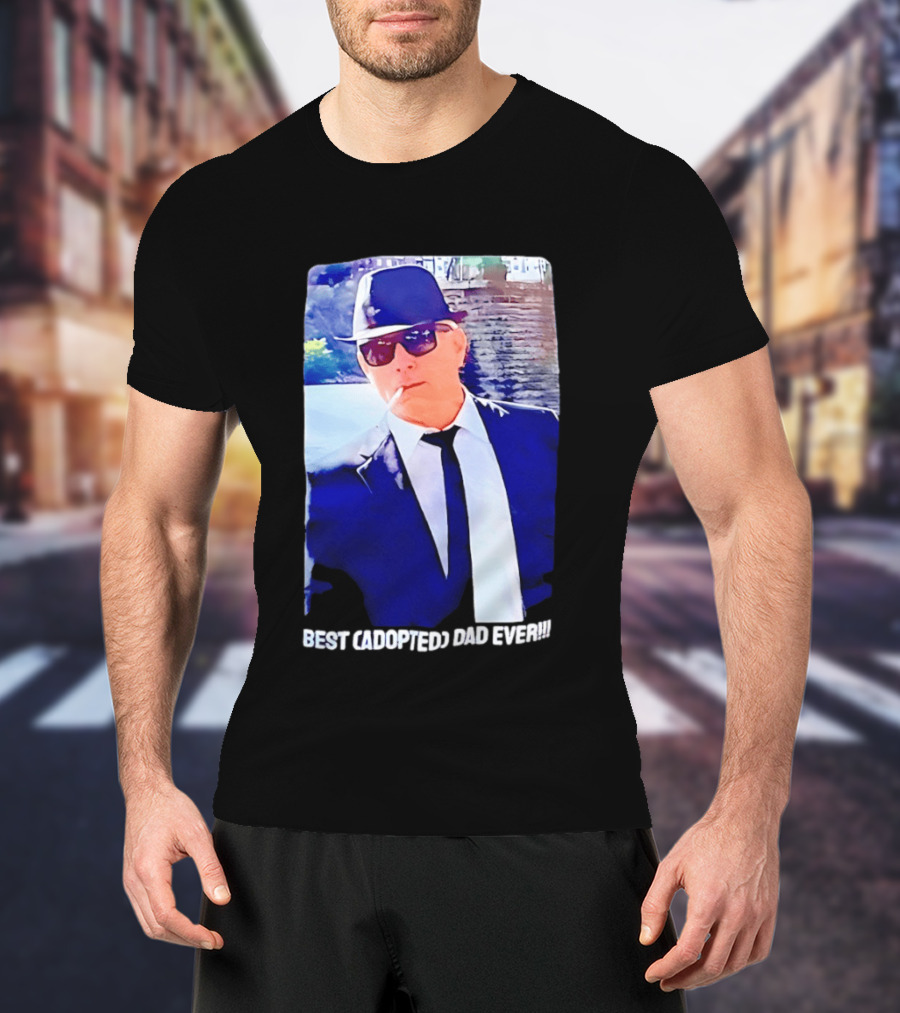 Blues Brothers Best Cadopted Dad Ever T-Shirt