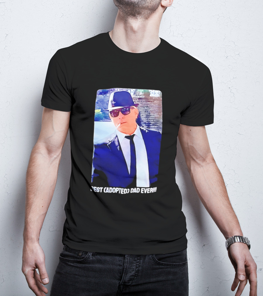 Blues Brothers Best Cadopted Dad Ever T-Shirt
