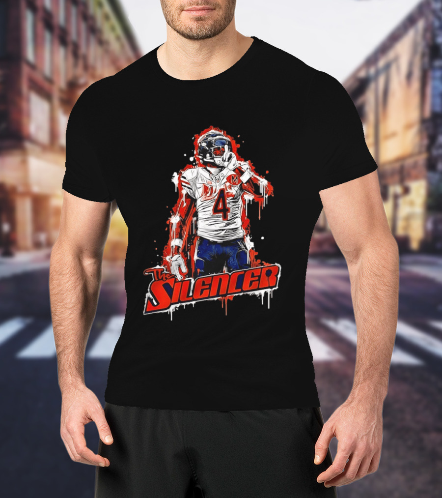The Silencer Number 4 Chicago Football Player T-Shirt