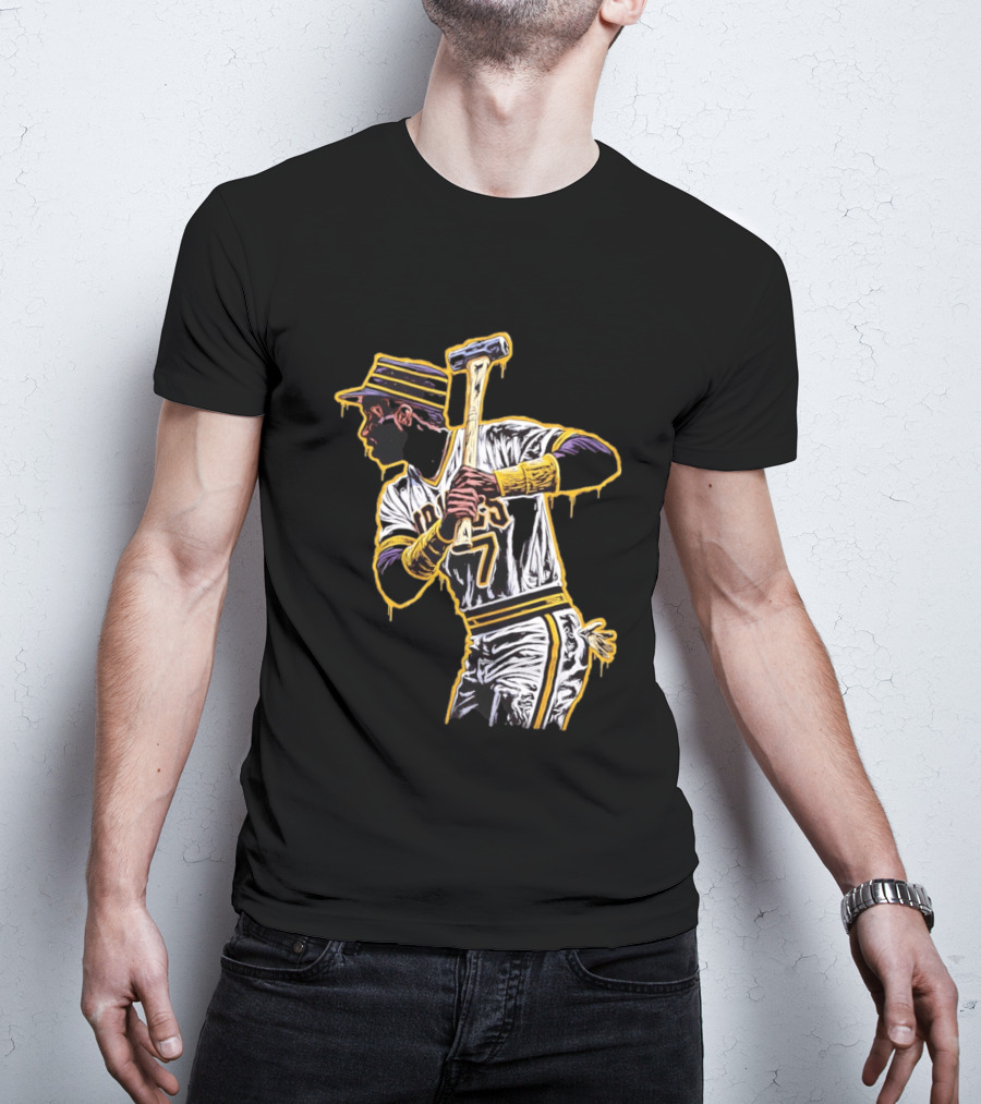 Roberto Clemente Pittsburgh Pirates Number 21 Baseball T-Shirt