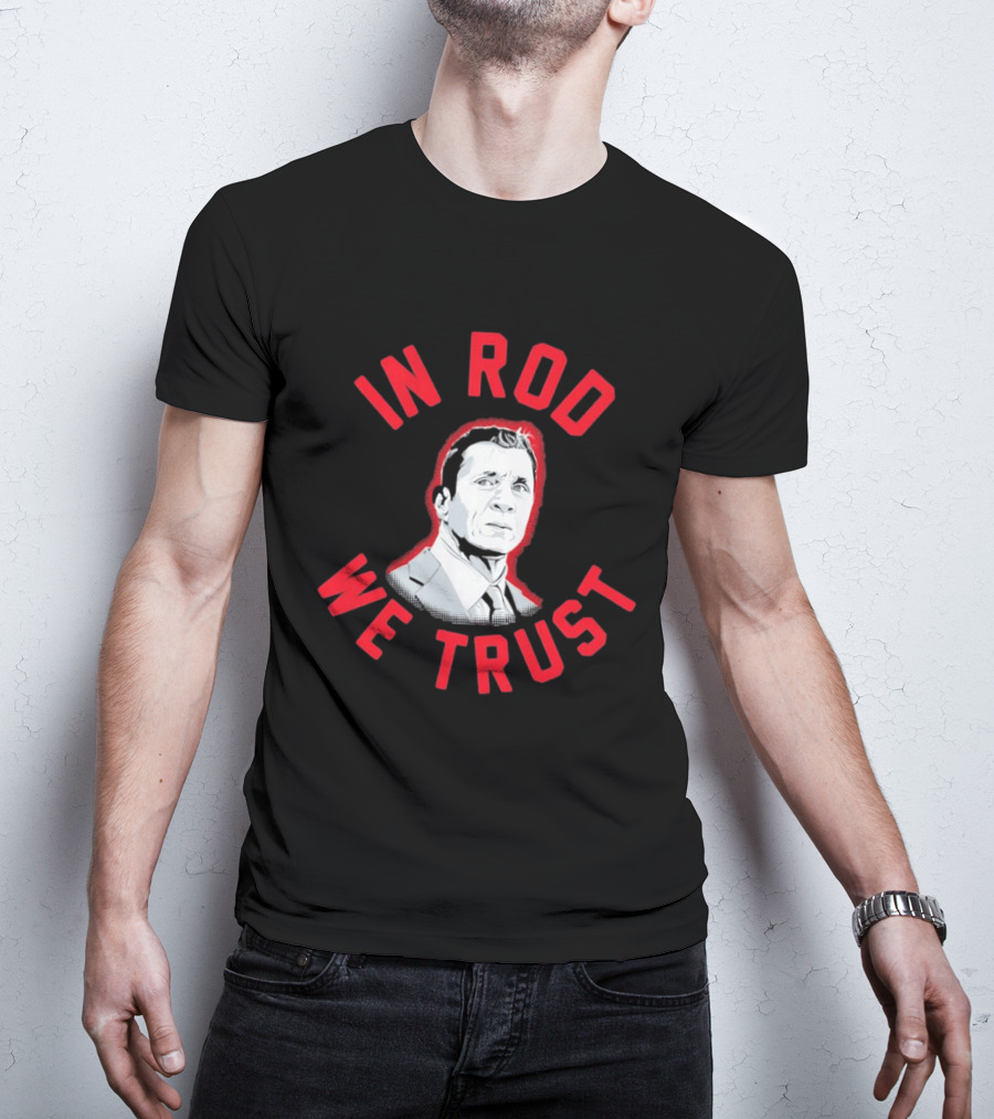 In Rod We Trust Rod Brind'Amour Head Coach Of Carolina Hurricanes T-Shirt
