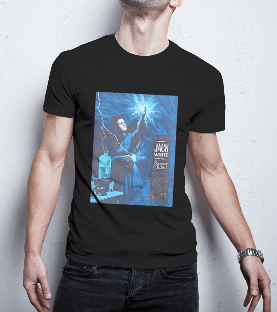 Jack White Marie Curie Warsaw Polonia 2026 Klub Stodola Event T-Shirt