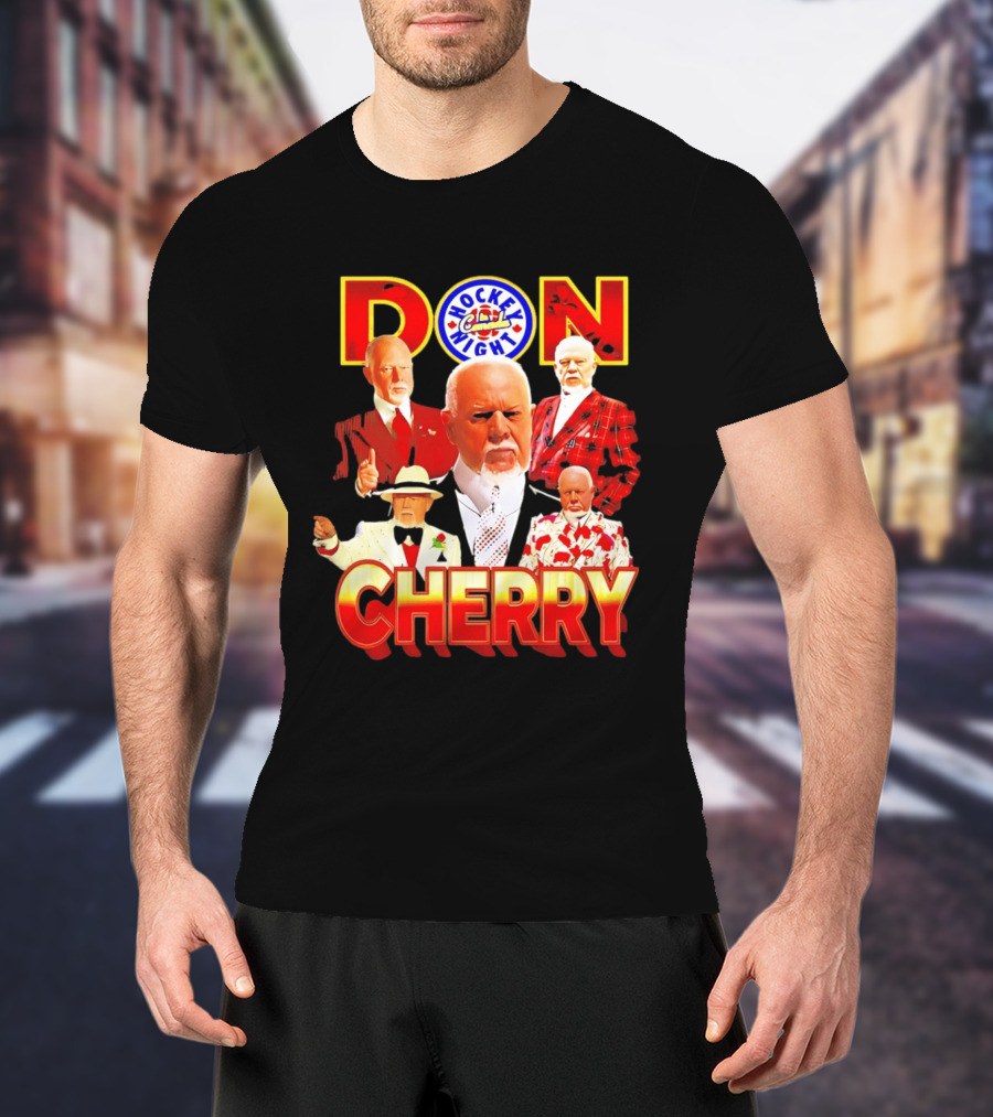 Don Cherry Iconic Suits Hockey Night In Canada Style Collection T-Shirt