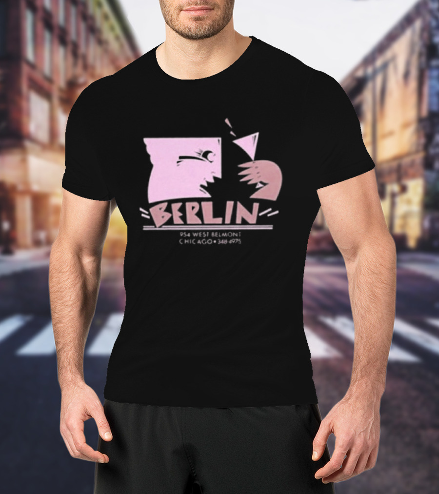 Night Gallery Berlin Club Art Pink Brush T-Shirt