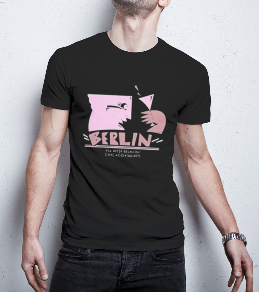 Night Gallery Berlin Club Art Pink Brush T-Shirt