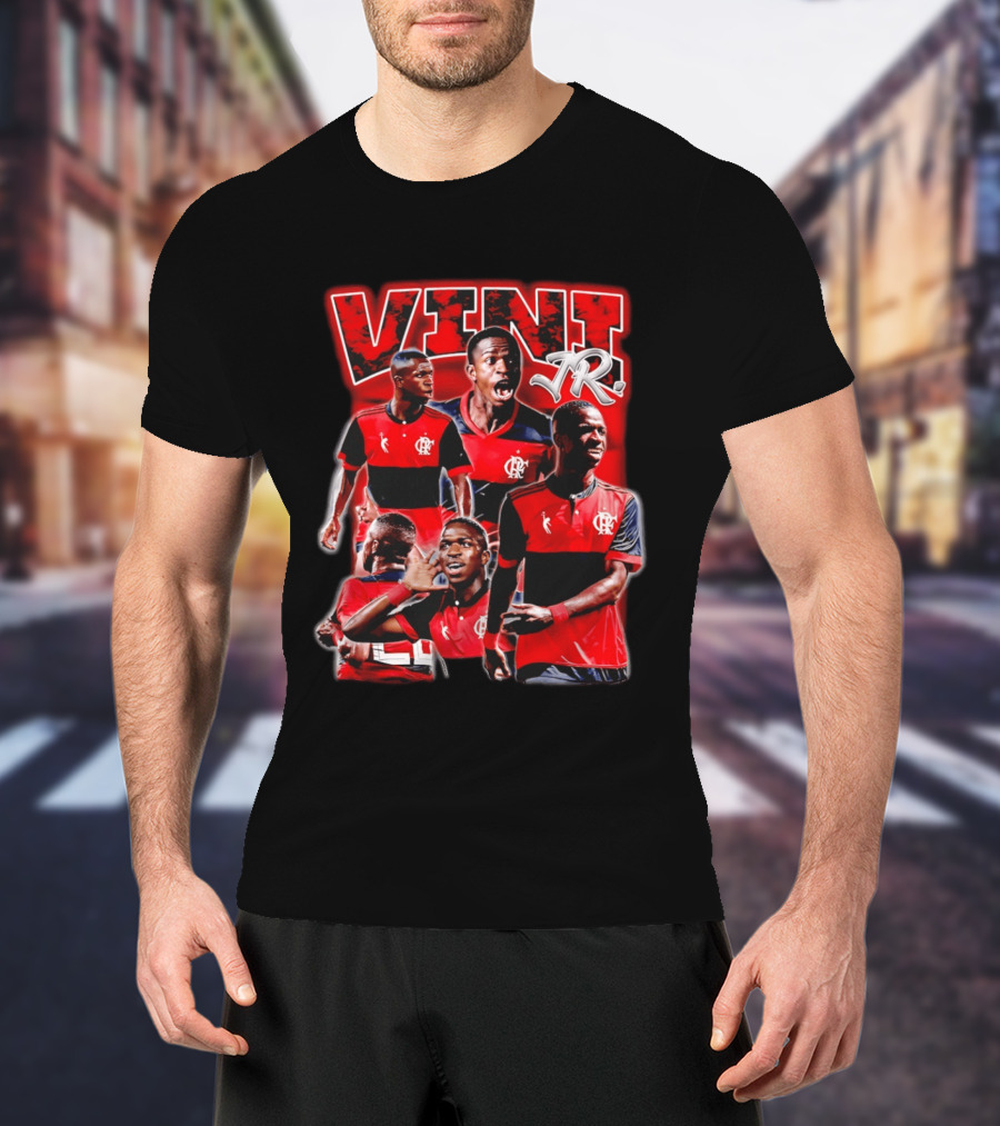 Vini Jr Flamengo Vinicius Junior Collage T-Shirt