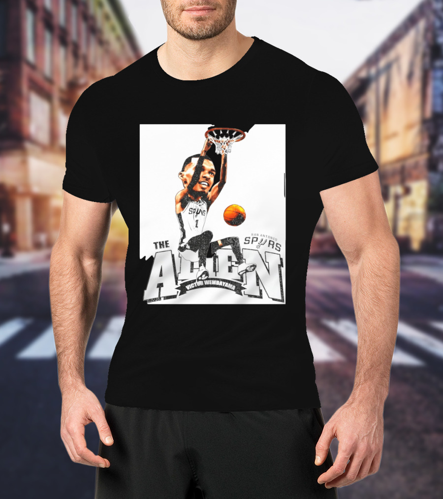 Victor Wembanyama The Alien San Antonio Spurs Basketball T-Shirt