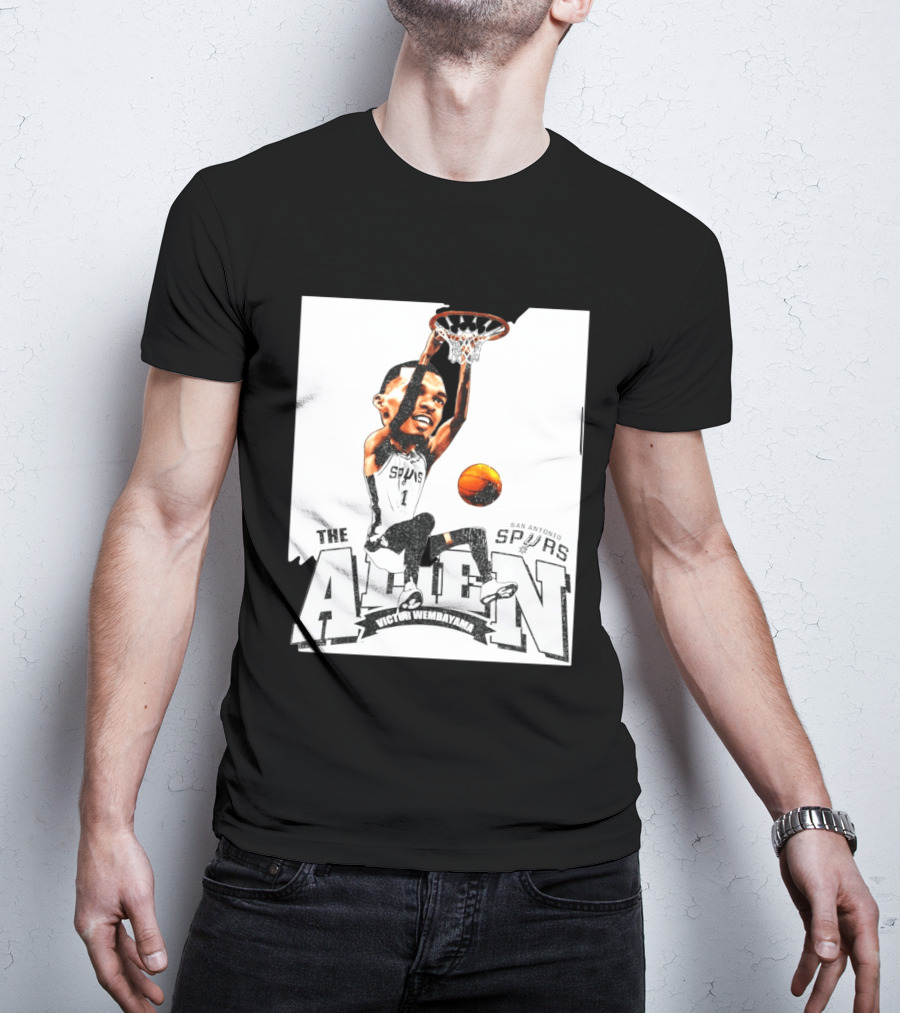 Victor Wembanyama The Alien San Antonio Spurs Basketball T-Shirt