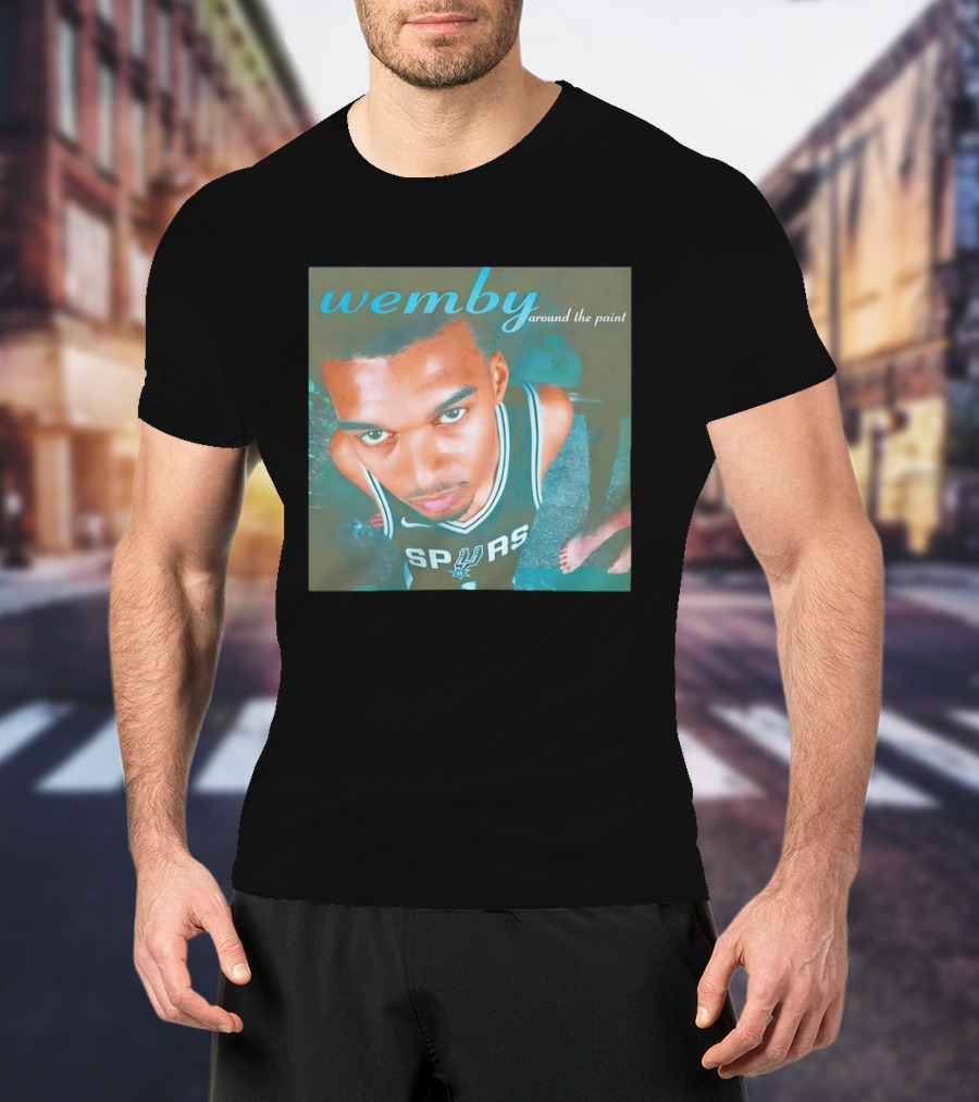 Wemby Around The Paint Victor Wembanyama San Antonio Spurs Basketball Fiesta 2026 T-Shirt
