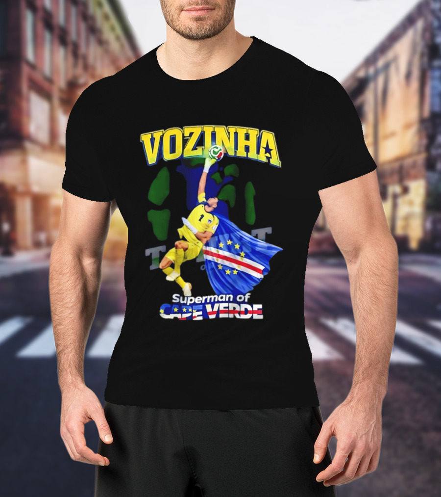 2026 Vozinha Superman Cape Verde Socer Hero T-Shirt