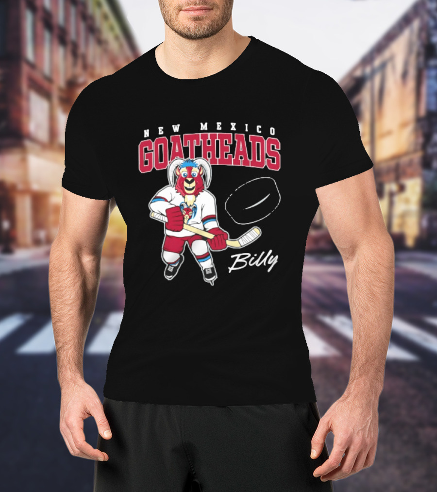 New Mexico Goatheads Billy Hockey T-Shirt