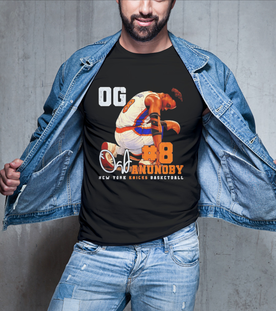 OG Anunoby Number 8 New York Knicks Basketball T-Shirt