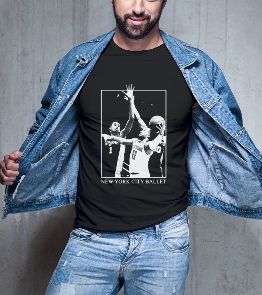Jalen Brunson New York Spurs NBA Matchup Ballet Performance T-Shirt