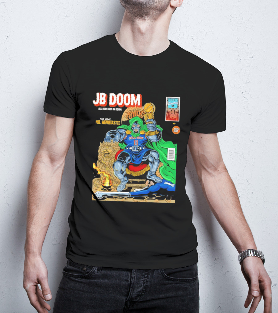 JB Doom New York Knicks 2026 NBA Champs The Death Of Mr. Wembtastic T-Shirt