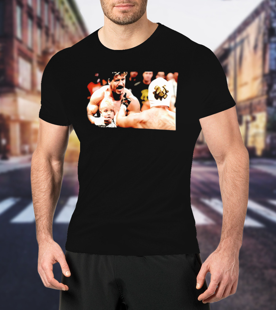 Eddie Guerrero Rey Mysterio Dominik Mysterio Custody Battle Iconic Wrestling Moment T-Shirt