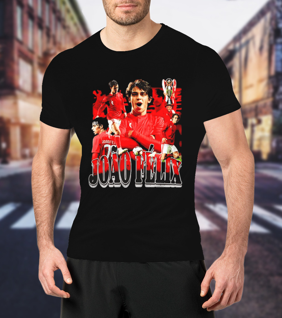 João Félix SL Benfica Football Star Reds Celebration T-Shirt