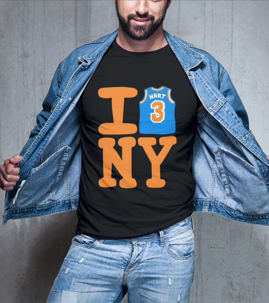 Josh Hart New York Knicks I Love NY 3 Basketball 2026 T-Shirt