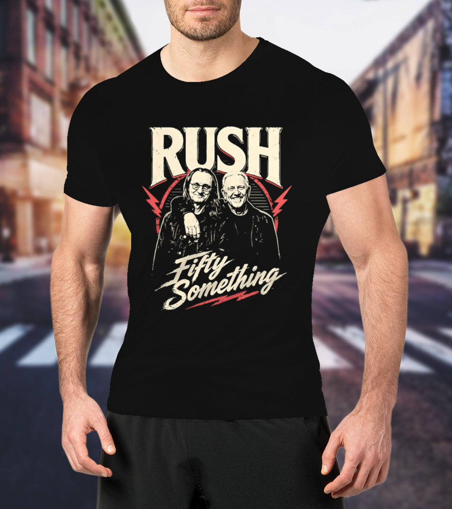 Rush Band Geddy Lee Alex Lifeson Fifty Something T-Shirt