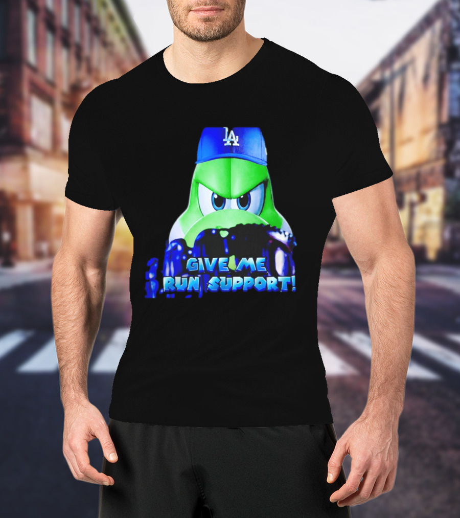 Los Angeles Dodgers Give Me Run Support Yoshi T-Shirt