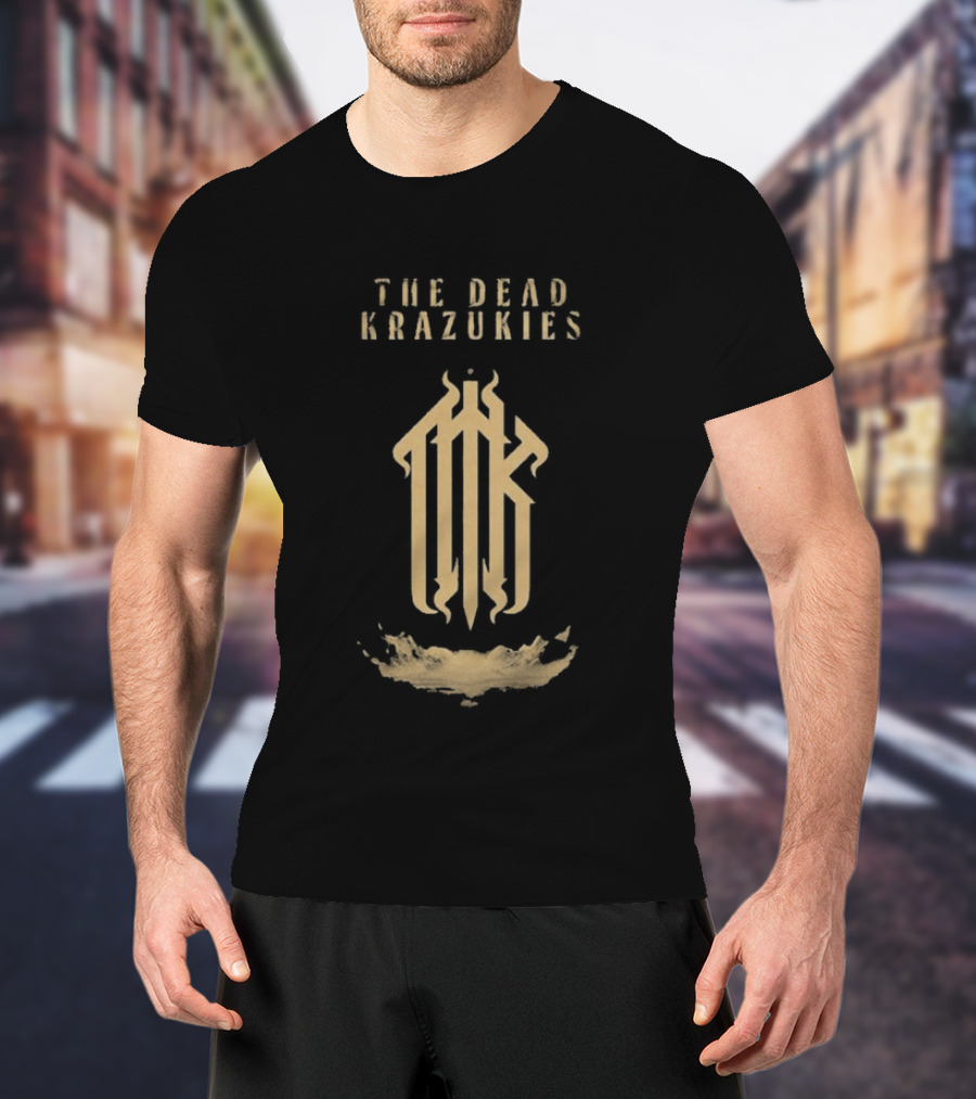The Dead Krazukies Cipher Gold Monogram Band T-Shirt
